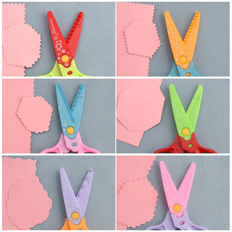 🥰【6 kusov - 6 rôznych tvarov】Len 20 eur✂️🌈Bezpečnostné nožnice pre deti (na stavbu svojpomocne)