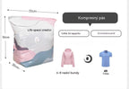 👕📦【5 kusov 23€】Kompresné vrecká na uloženie oblečenia, nevyžadujú vákuum, zosilnená konštrukcia.