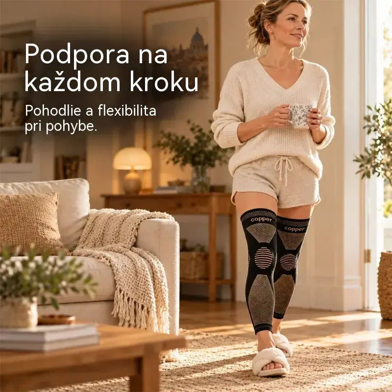 24 eur za pár🦵  Dlhá elastická nylonová kolenná ortéza | Kompresné priliehanie, hrejivosť a flexibilita na šport aj každodenné použitie
