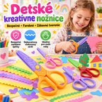 🥰【6 kusov - 6 rôznych tvarov】Len 20 eur✂️🌈Bezpečnostné nožnice pre deti (na stavbu svojpomocne)