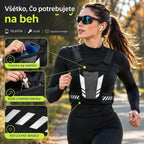 🏃 Bežecká a športová vesta s vreckom na hrudi · Vrecko na telefón so zipsom · Zadný držiak na fľašu s vodou · Reflexné prvky pre viditeľnosť v noci · Priedušná sieťovina a nastaviteľné popruhy!