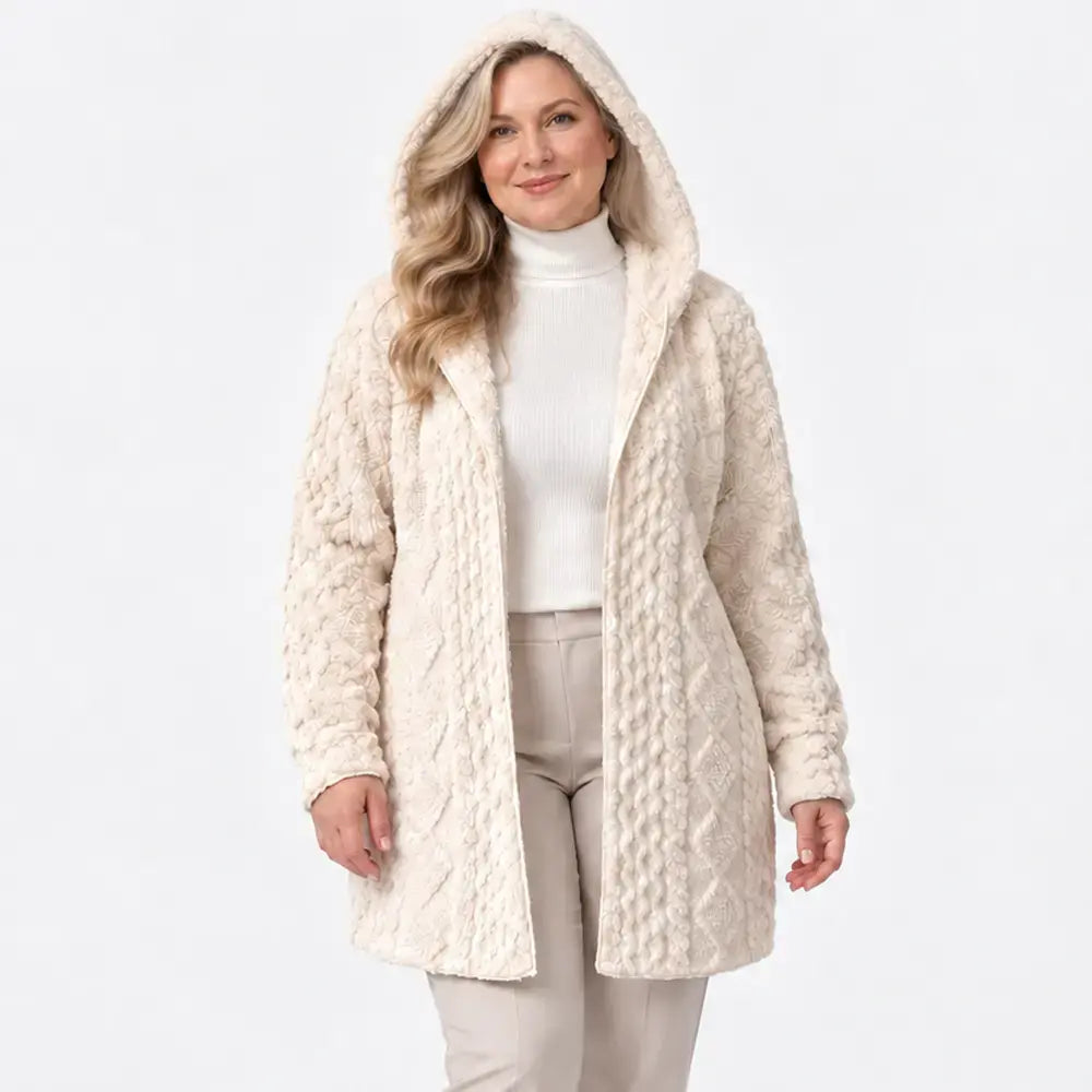 🤍✨【1 kus, S–2XL】Hrejivá dámska mikina s kapucňou – mäkká, pohodlná a ideálna na jeseň a zimu.