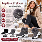 1 pár za 36 EUR.🔥😍【35 – 43】Dámska jesenná/zimná obuv s hrubou podrážkou, zateplená flísom – teplá a ležérna