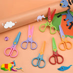 🥰【6 kusov - 6 rôznych tvarov】Len 20 eur✂️🌈Bezpečnostné nožnice pre deti (na stavbu svojpomocne)