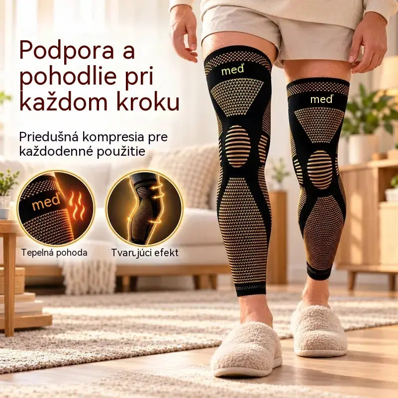 24 eur za pár🦵  Dlhá elastická nylonová kolenná ortéza | Kompresné priliehanie, hrejivosť a flexibilita na šport aj každodenné použitie