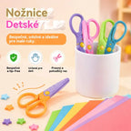 🥰【6 kusov - 6 rôznych tvarov】Len 20 eur✂️🌈Bezpečnostné nožnice pre deti (na stavbu svojpomocne)