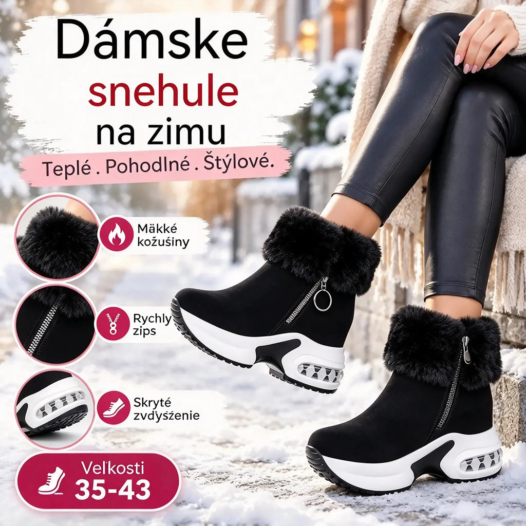 1 pár za 36 EUR.🔥😍【35 – 43】Dámska jesenná/zimná obuv s hrubou podrážkou, zateplená flísom – teplá a ležérna
