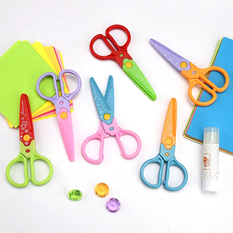 🥰【6 kusov - 6 rôznych tvarov】Len 20 eur✂️🌈Bezpečnostné nožnice pre deti (na stavbu svojpomocne)